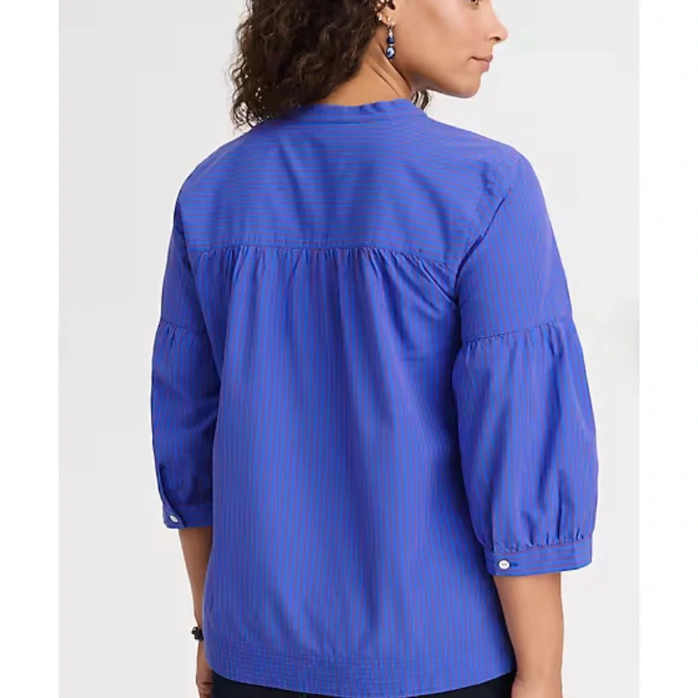 J. Jill Shirred Popover Sz Small LN - Picture 4 of 8